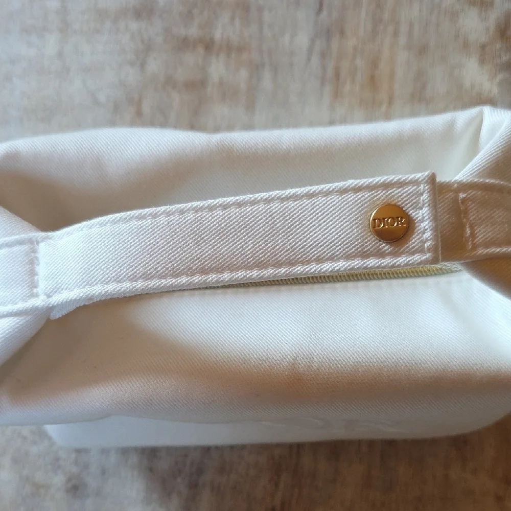 Christian Dior Cosmetic Bag / Beauty Pouch – White